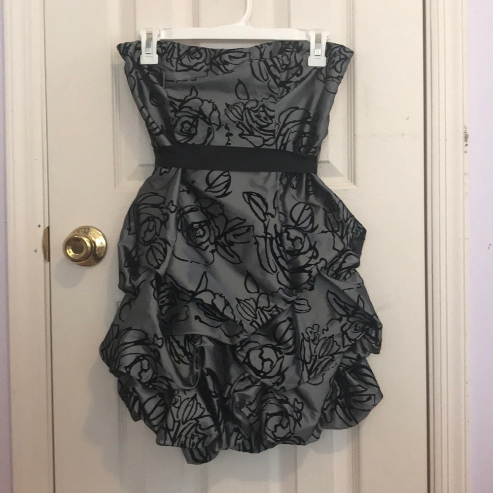 Strapless Black Party Dress